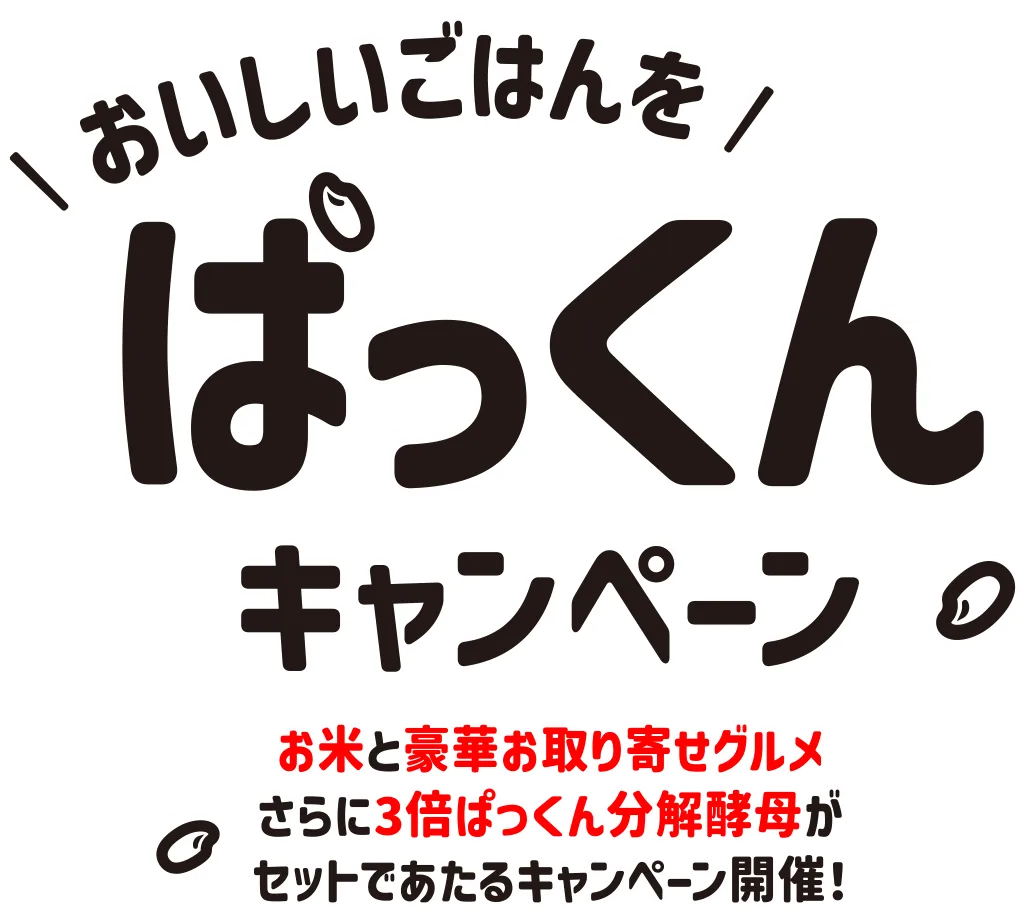 おいしいごはんをぱっくんキャンペーン　お米と豪華お取り寄せグルメさらに商品がセットであたるキャンペーン開催！
